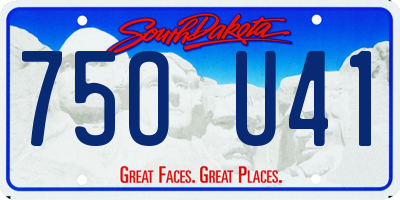 SD license plate 75OU41