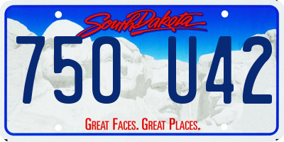 SD license plate 75OU42