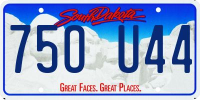 SD license plate 75OU44