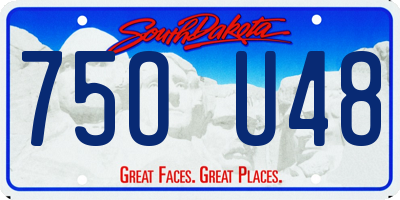 SD license plate 75OU48