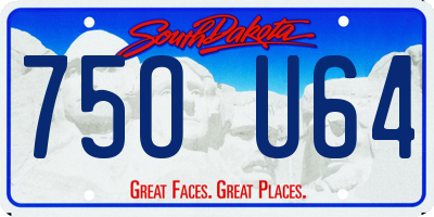 SD license plate 75OU64