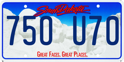 SD license plate 75OU70