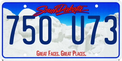 SD license plate 75OU73
