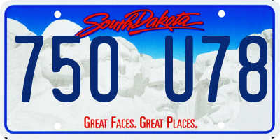SD license plate 75OU78