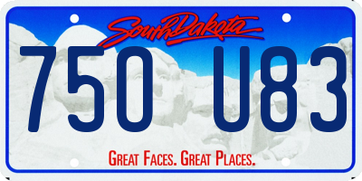 SD license plate 75OU83