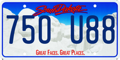SD license plate 75OU88