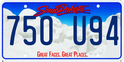 SD license plate 75OU94