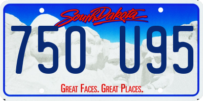 SD license plate 75OU95