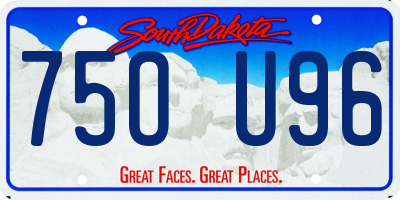 SD license plate 75OU96