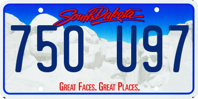 SD license plate 75OU97