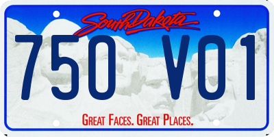SD license plate 75OV01