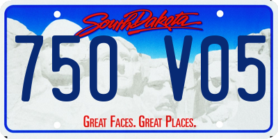 SD license plate 75OV05
