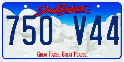 SD license plate 75OV44