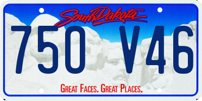 SD license plate 75OV46