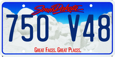 SD license plate 75OV48