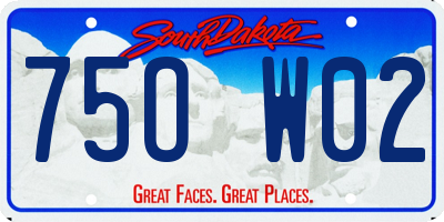 SD license plate 75OW02
