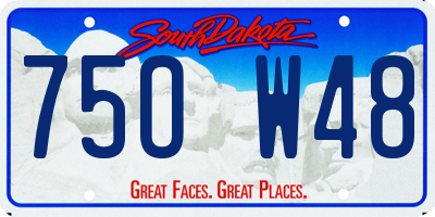 SD license plate 75OW48