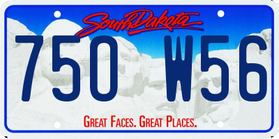 SD license plate 75OW56