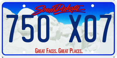 SD license plate 75OX07