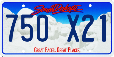 SD license plate 75OX21