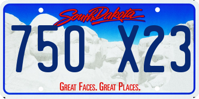 SD license plate 75OX23