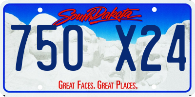 SD license plate 75OX24