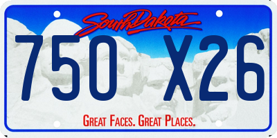 SD license plate 75OX26