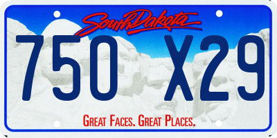SD license plate 75OX29
