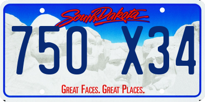 SD license plate 75OX34