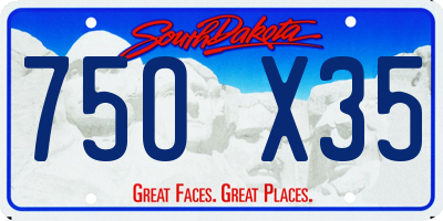 SD license plate 75OX35