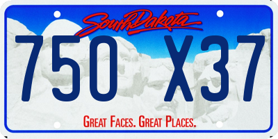 SD license plate 75OX37