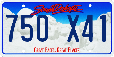 SD license plate 75OX41