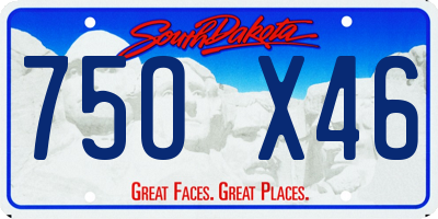 SD license plate 75OX46