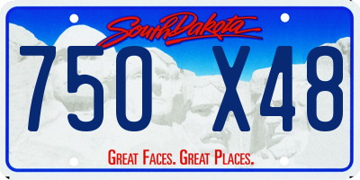 SD license plate 75OX48