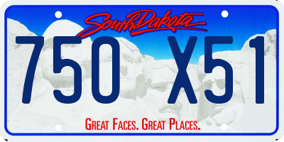SD license plate 75OX51