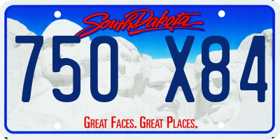SD license plate 75OX84
