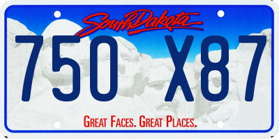 SD license plate 75OX87