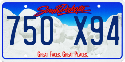 SD license plate 75OX94