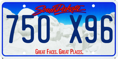 SD license plate 75OX96