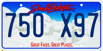 SD license plate 75OX97