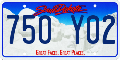 SD license plate 75OY02