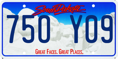 SD license plate 75OY09