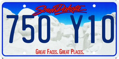 SD license plate 75OY10