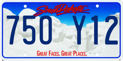 SD license plate 75OY12
