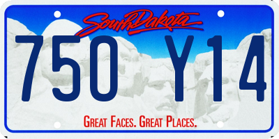 SD license plate 75OY14