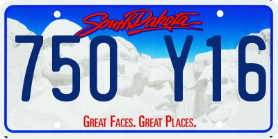 SD license plate 75OY16