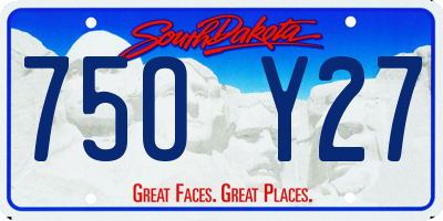 SD license plate 75OY27