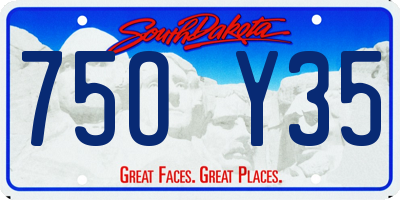 SD license plate 75OY35