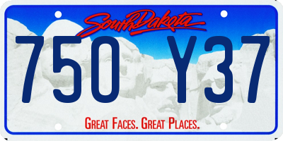 SD license plate 75OY37