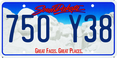 SD license plate 75OY38